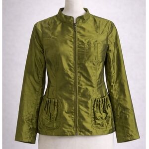 CHICO'S LIGHTWEIGHT SATIN JACKET